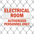 SmartSign U9-1312-NP "Electrical Room - Authorized Personnel Only" Sign, 10" x 14"