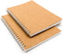 DSTELIN Blank Spiral Notebook, 9-Pack, Soft Cover, 100 Pages, 7.5 inch x 5.1 inch