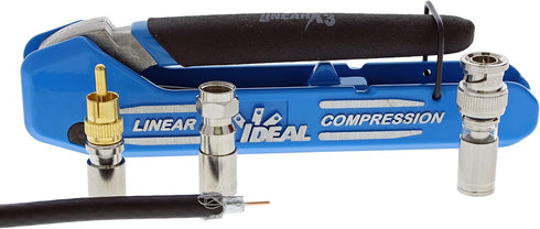 LinearX3 Coax Compression Tool for F/BNC/RCA connectors by IDEAL Electrical