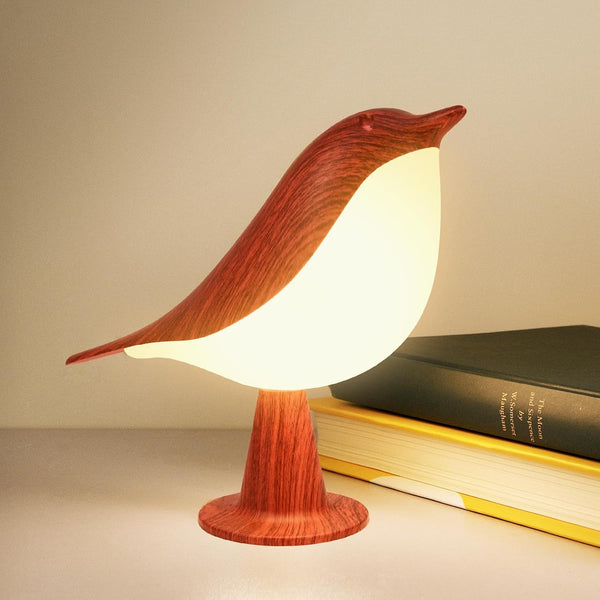 Deogos Small Desk Lamp, Bird Bedside Light with 3 Color Temperature and