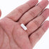MECCANIXITY Magnetic Stirrer Mixer Stir Bar Rod, 15mm(0.59") x5mm PTFE Coating Magnet White for Laboratory 6Pcs