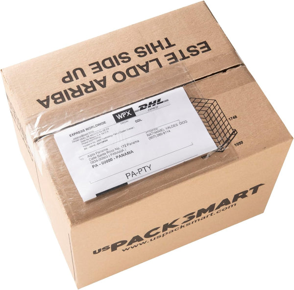 USPACKSMART 100 Units Clear Packing List Shipping Label Envelopes 7.5"x5.5" - Heavy Duty Adhesive for Labels, Invoices