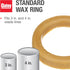 Oatey 31190 Heavy Duty Wax Bowl Ring for 3" or 4" Waste Lines