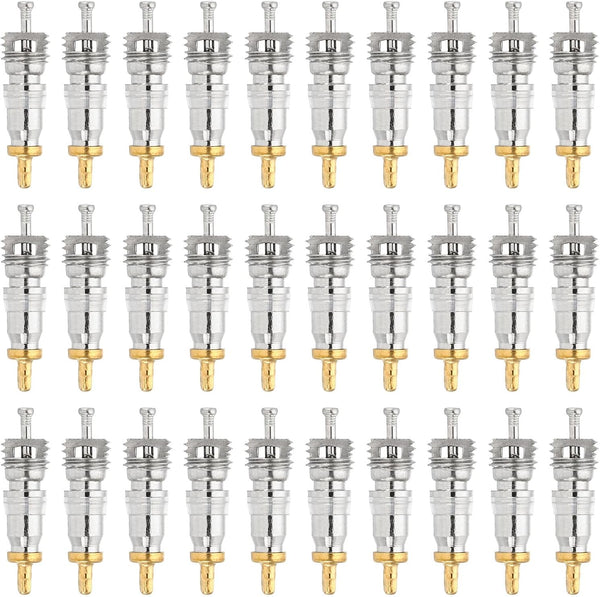 PATIKIL 50 Pack Air Conditioning Valve Core with Seal for HVAC AC System Accessories