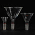 Glass Funnel, Short Stem Powder Funnel with 100 mm Top Diameter and 24/40 Inner Joint Filter Funnel for Lab