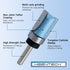 Router Bits 1/4" Shank, Flush Trim Router Bit, Top Bearing Carbide Tipped Pattern Bit, Template Straight Heavy Duty Woodworking Trimming Cutting Tool for Wood, 1/2" Diameter, 3/4" Depth