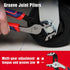 4-Piece Set Set WORKPRO Pliers - Premium CR-V Construction Tool Including Long Nose, Diagonal Cutting, Groove Joint
