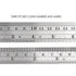 ZZTX Heavy Duty 100% Stainless Steel Ruler Set 12 Inch (30 CM) + 6 Inch (15 CM) Metal Rulers Kit - Perfect Straight Edge for Easy Measurements