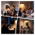 HBGFHG 360 Dimmable 1PCS) Led Rotatable Magnetic Battery Operated Wall Lights USB Rechargeable Led Vanity Night Light