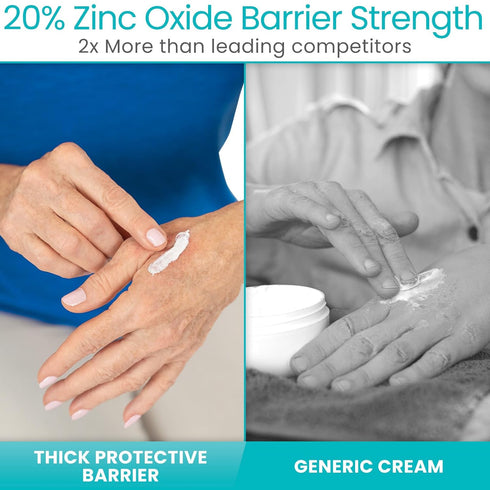 20% (4 Vivecare Zinc Oxide Ointment - Skin Protectant & Diaper Rash Cream - Moisture Barrier for Irritated Skin