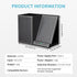 KINGFOM PU Leather Desk Organizer - Wireless Charging Station for iPhone, 10W Charger for iPhone 14/13/Samsung Galaxy,