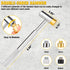 23PCS Set, Set Hammer Set Beaiguna Punch Upgraded Roll Pin Punch Mechanic Tools, Punch and with Bench Block, Steel
