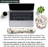 Pink Flower Desktop Mat, Aesthetic Wrist Support Keyboard Mouse Wrist Rest Set for Comfortable Typing & Pain Relief