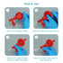 stonylab 2-Pack Rubber Transfer Bulbs, 65 ml Red Rubber Filling Bulbs for Pipettes