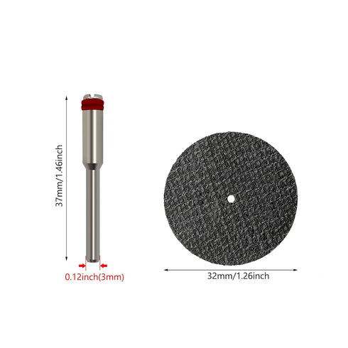 50 Pcs Rotary Tool Cut Off Wheels 1-1/4'' Fiberglass Reinforced Cutting Wheel Discs with 4 Pcs Mandrels