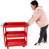 3 450 Lbs Tier Rolling Tool Cart, Capacity Service SART with Wheels, Heavy Duty Steel Utility Cart w/Lockable Wheels