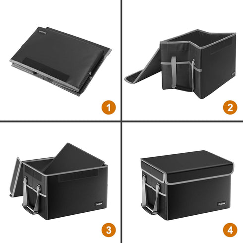 DocSafe Fireproof File Box, Collapsible Document Storage Organizer for Hanging Letter/Legal Folder