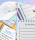 Bible Study Supplies, Bible Journaling Kit, Highlighters, Pens No Bleed, Bible Tabs, Cross Paper Clips, Journaling