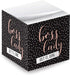 Boss Lady Sticky Note Cube - 600 Sheets Memo Block, 2.75" Printed on 4 Sides, Super Chic Empowering Design