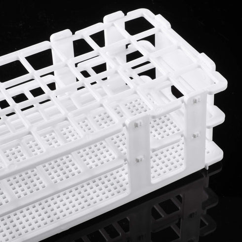 Eowpower Plastic Lab Test Tube Rack, Storage Stand Holder Detachable for 20mm Test Tubes, 40 Holes