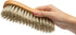 KONEX Medium-Stiffness Nylon Fiber Scrub Brush, Heavy Duty Cleaning Brush with Wooden Handle, Brown for Floors
