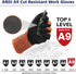 Schwer ProGuard Highest Level Cut Resistant Work Gloves PR3326 for Extreme Protection ANSI A9 Cut Gloves with Reinforced Thumb, Non Slip, Breathable, Cooling, Durable, Touch-screen, Orange 1 Pair L