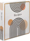 Samsill Recipe Binder, Full Page 8.5 x 11 Kit, 1 Inch D-Ring, Mid Century Design
