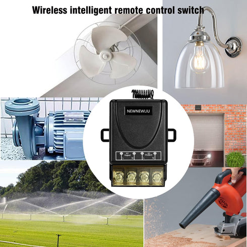 AC110V kit,AC110V/120V/240V/30A 328FT Wireless Light Switch and Receiver Relay RF Remote Control with Long Range