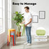 HinLIaDa 5 Pack 18" Plastic Stackable Stools, Plastic Round Stools, Colorful Nesting Stools, Portable Multipurpose