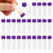 PATIKIL 0.5ml Plastic Cryogenic, 25Pcs Self Standing Cryogenic Vial Screw Top Test Tube for Lab Science, Purple Cap