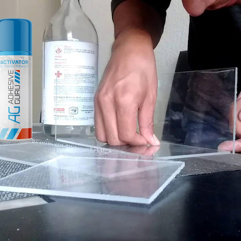 Adhesive Guru CA Glue Accelerator Spray (3.38 fl oz) - Aerosol Activator for Super Glues, Not a Glue by Itself