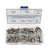 #8-32 UNC Stainless Steel Phillips Pan Head Machine Screws Nuts Flat Washers Assortment Kit