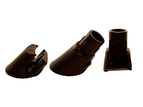 FENCE & DECK RITE Baluster Connectors for OD Metal Balusters, Black Polypropylene, 24 Pack