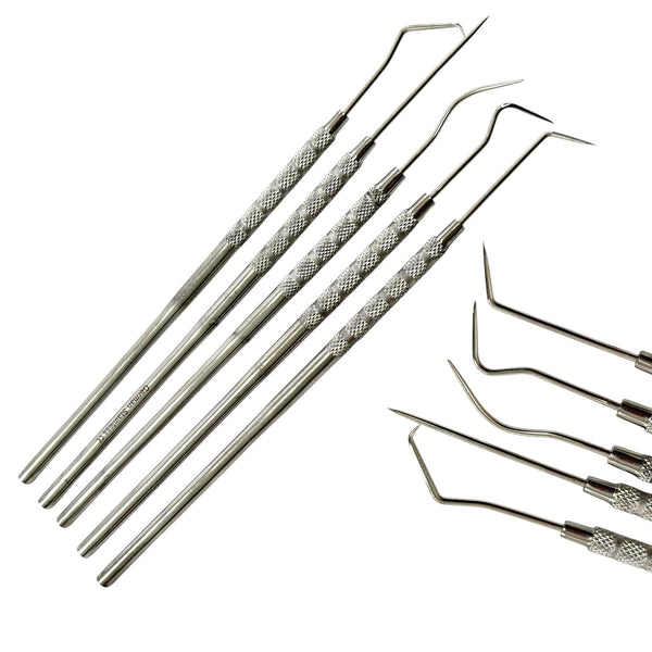 Avon Surgical 5pcs Dental Probe Scalers- Single-Ended | Oral Care Examination Explorer Picks |