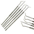 Avon Surgical 5pcs Dental Probe Scalers- Single-Ended | Oral Care Examination Explorer Picks |