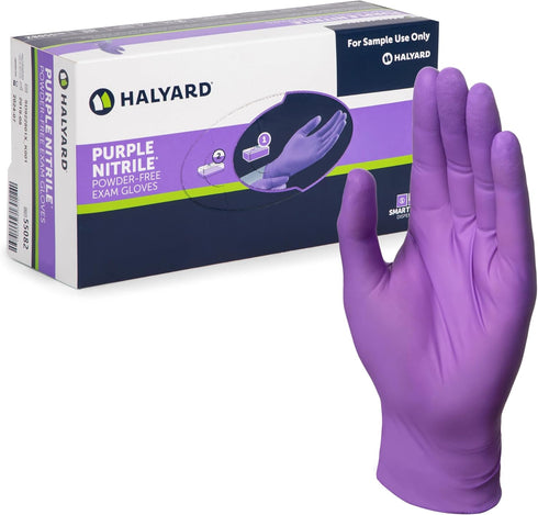 HALYARD PURPLE NITRILE Gloves Powder Free Disposable Medical Exam Gloves Dental Chemo