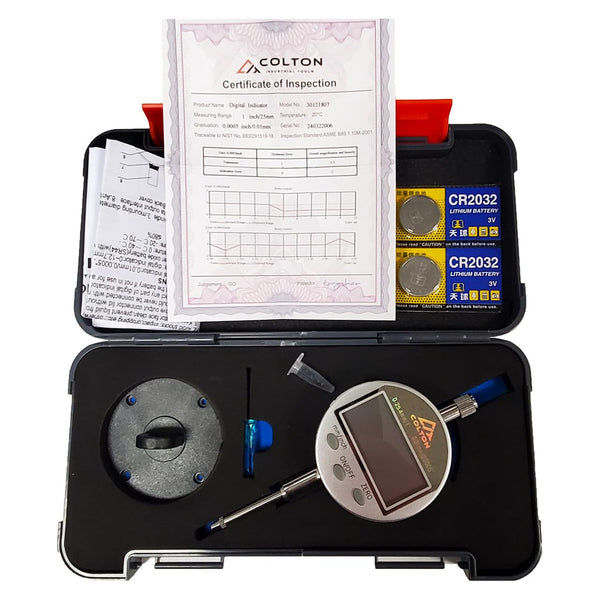 42020 | 1" Digital Dial Indicator x 0.0005" Graduation Electronic Drop Indicator