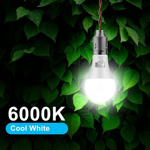 Bulbs 850 60W 6000K, 9.5W, A19, E26 2-Pack, HQ-H002 Qualilux Dusk to Dawn Light Outdoor Lumen, Equivalent, Daylight
