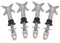 Toggle Anchor Bolts, Heavy Duty Hollow Wall Anchors, 304 Stainless Steel, Pack of 4