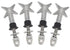 Toggle Anchor Bolts, Heavy Duty Hollow Wall Anchors, 304 Stainless Steel, Pack of 4