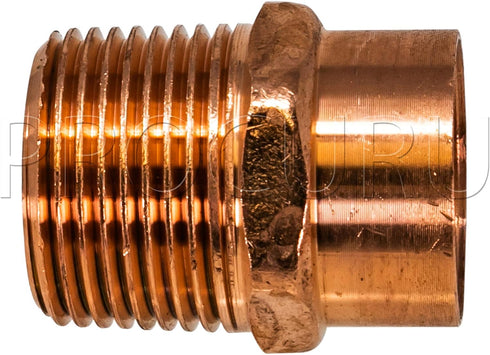 10-Pack 1/2-Inch Copper Male Adapter CxM, Sweat x MNPT, Certified Safe for Potable Water