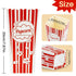 MAQIHAN 18PCS Popcorn Boxes, 46oz Square Popcorn Buckets for Kids Christmas Movie Night, Red & White