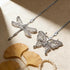 NovaPuff 2 Pack Silver Dragonfly and Butterfly Ceiling Fan Pull Chain, Beaded Light Core Extender Pendant Ornaments