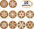 CCINEE Snowflake Stickers, Self Adhesive Round Stickers for Christmas Label and Wrapping Supply, 500PCS