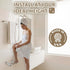 Grab Bar Specialists 200 lbs/ 304 9x 8 Shower Foot Rest and Shaving Pedestal - Wall Mount Folding Shower Ledge/Elevate