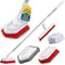 Shower Scrubber with Long Handle, Stiff Bristles Grout-Brush, Tub Scrub-Brush with Long-Handle,