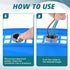 50 Pcs 3/8 In. - 1/2 In. Non Metallic Button Push-in Bulk Connector, Gray NM Cable Connector Electrical Conduit Fittings