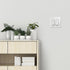 Questech Decor Double Rocker Light Switch Cover, 2-Gang Electrical Wall Plate, Decorative Bevel Edge, Bright White