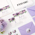 50 FYSUIMU Pcs Funeral Thank You Cards Bulk Boxed Floral Sympathy Blank Note Cards with Sticker Envelope Purple Flower