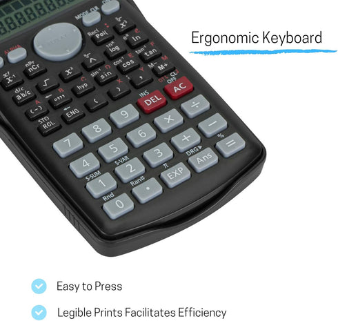 Mr. Pen Scientific 2 Line Calculator - Fraction & College Math Calculator for Students & Engineers, Back to School